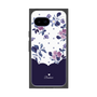 プレミアムスクエアケース［ ツインドットフラワー - Navy ］