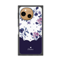 プレミアムスクエアケース［ ツインドットフラワー - Navy ］