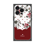 プレミアムスクエアケース［ ツインドットフラワー - Red ］