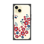 プレミアムスクエアケース［ 北欧フラワーバード ］