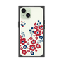 プレミアムスクエアケース［ 北欧フラワーバード ］