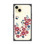 プレミアムスクエアケース［ 北欧フラワーバード ］