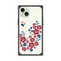 プレミアムスクエアケース［ 北欧フラワーバード ］
