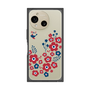 プレミアムスクエアケース［ 北欧フラワーバード ］