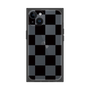 プレミアムスクエアケース［ 市松模様 - Black ］