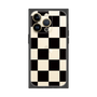 プレミアムスクエアケース［ 市松模様 - Black ］