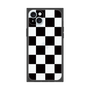 プレミアムスクエアケース［ 市松模様 - Black ］