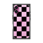 プレミアムスクエアケース［ 市松模様 - Black ］