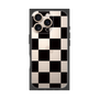 プレミアムスクエアケース［ 市松模様 - Black ］