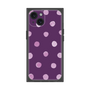 プレミアムスクエアケース［ 水彩ドット・レトロカラー - Purple ］
