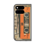 プレミアムスクエアケース［ RETORO CASSETTE TAPE - Skeleton Orange ］