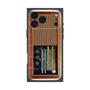 プレミアムスクエアケース［ RETORO RADIO - Brown ］