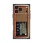 プレミアムスクエアケース［ RETORO RADIO - Brown ］