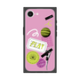 プレミアムスクエアケース［ Playful sticker - Dusty Pink ］