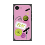 プレミアムスクエアケース［ Playful sticker - Dusty Pink ］