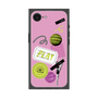 プレミアムスクエアケース［ Playful sticker - Dusty Pink ］