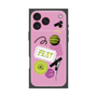 プレミアムスクエアケース［ Playful sticker - Dusty Pink ］