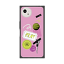 プレミアムスクエアケース［ Playful sticker - Dusty Pink ］