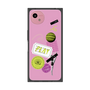 プレミアムスクエアケース［ Playful sticker - Dusty Pink ］
