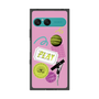 プレミアムスクエアケース［ Playful sticker - Dusty Pink ］