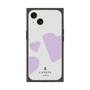 プレミアムスクエアケース［ LANVIN en Bleu Hearts Purple - ランバン ハート パープル ］