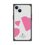 プレミアムスクエアケース［ LANVIN en Bleu Hearts Pink - ランバン ハート ピンク ］