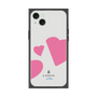 プレミアムスクエアケース［ LANVIN en Bleu Hearts Pink - ランバン ハート ピンク ］