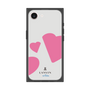 プレミアムスクエアケース［ LANVIN en Bleu Hearts Pink - ランバン ハート ピンク ］