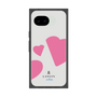 プレミアムスクエアケース［ LANVIN en Bleu Hearts Pink - ランバン ハート ピンク ］