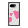 プレミアムスクエアケース［ LANVIN en Bleu Hearts Pink - ランバン ハート ピンク ］