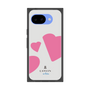 プレミアムスクエアケース［ LANVIN en Bleu Hearts Pink - ランバン ハート ピンク ］