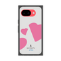 プレミアムスクエアケース［ LANVIN en Bleu Hearts Pink - ランバン ハート ピンク ］