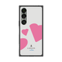 プレミアムスクエアケース［ LANVIN en Bleu Hearts Pink - ランバン ハート ピンク ］