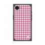 プレミアムスクエアケース［ Checkered Pink - ギンガムチェック ピンク ］