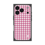 プレミアムスクエアケース［ Checkered Pink - ギンガムチェック ピンク ］