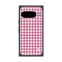 プレミアムスクエアケース［ Checkered Pink - ギンガムチェック ピンク ］