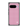 プレミアムスクエアケース［ Checkered Pink - ギンガムチェック ピンク ］