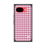 プレミアムスクエアケース［ Checkered Pink - ギンガムチェック ピンク ］