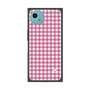 プレミアムスクエアケース［ Checkered Pink - ギンガムチェック ピンク ］
