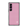 プレミアムスクエアケース［ Checkered Pink - ギンガムチェック ピンク ］