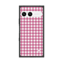 プレミアムスクエアケース［ Checkered Pink - ギンガムチェック ピンク ］