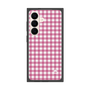 プレミアムスクエアケース［ Checkered Pink - ギンガムチェック ピンク ］