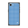 プレミアムスクエアケース［ Checkered Blue - ギンガムチェック ブルー ］