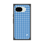 プレミアムスクエアケース［ Checkered Blue - ギンガムチェック ブルー ］
