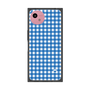 プレミアムスクエアケース［ Checkered Blue - ギンガムチェック ブルー ］