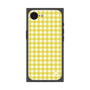 プレミアムスクエアケース［ Checkered Yellow - ギンガムチェック イエロー ］