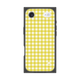 プレミアムスクエアケース［ Checkered Yellow - ギンガムチェック イエロー ］
