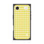 プレミアムスクエアケース［ Checkered Yellow - ギンガムチェック イエロー ］
