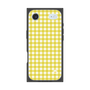 プレミアムスクエアケース［ Checkered Yellow - ギンガムチェック イエロー ］
