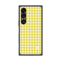 プレミアムスクエアケース［ Checkered Yellow - ギンガムチェック イエロー ］
